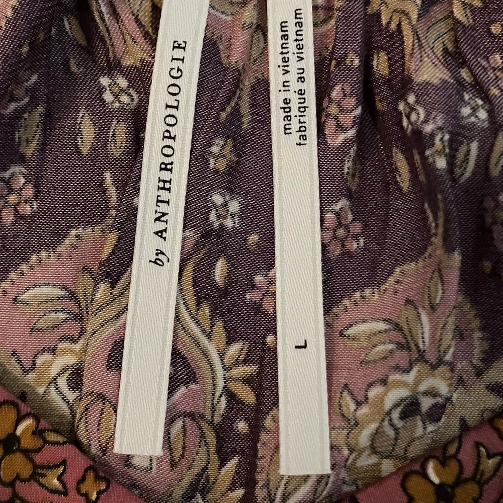 Anthropologie Tiered Slip Dress with Lace Inset - Picture 5 of 7
